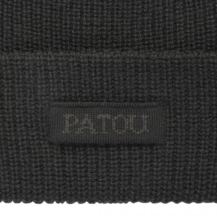 Black logo-embroidered beanie