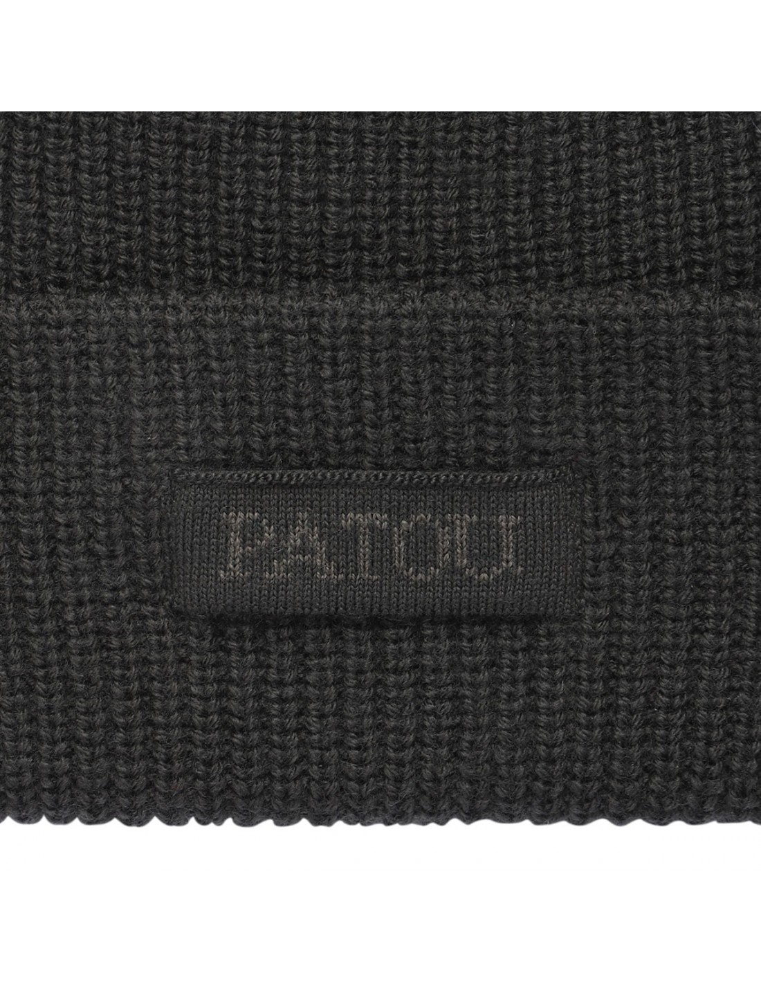 Black logo-embroidered beanie