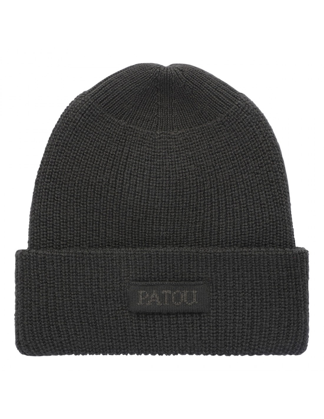 Black logo-embroidered beanie