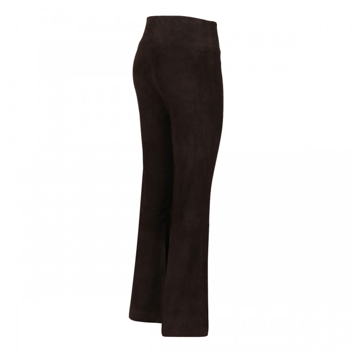 Suede Ankle Flare Pant