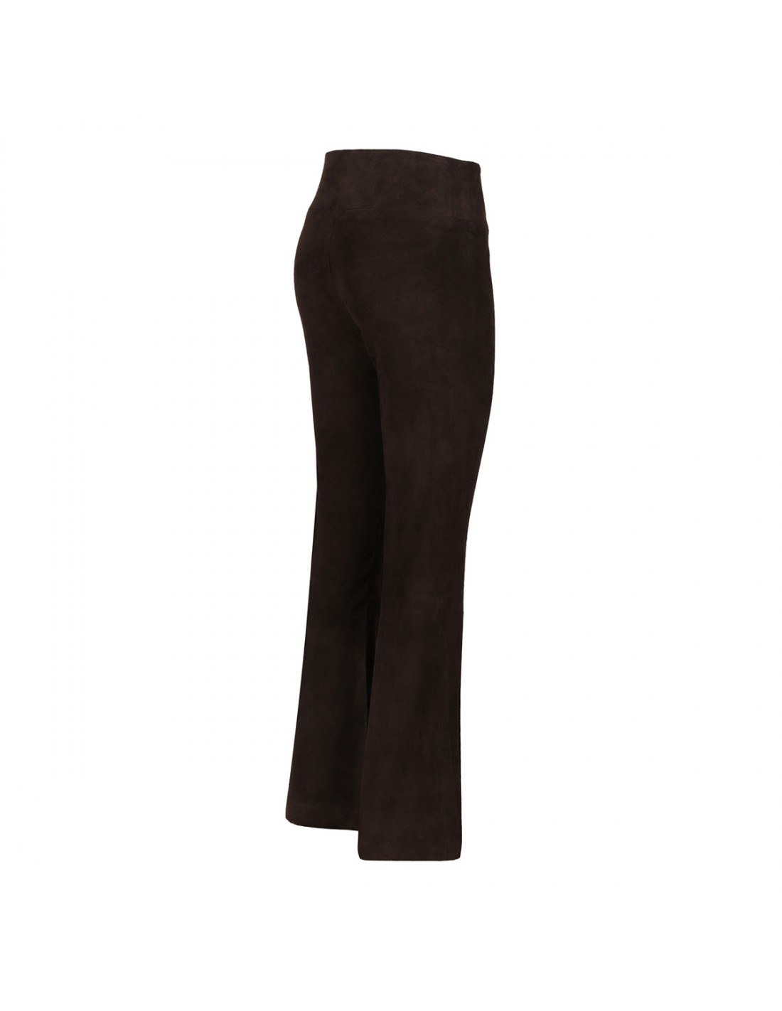 Suede Ankle Flare Pant