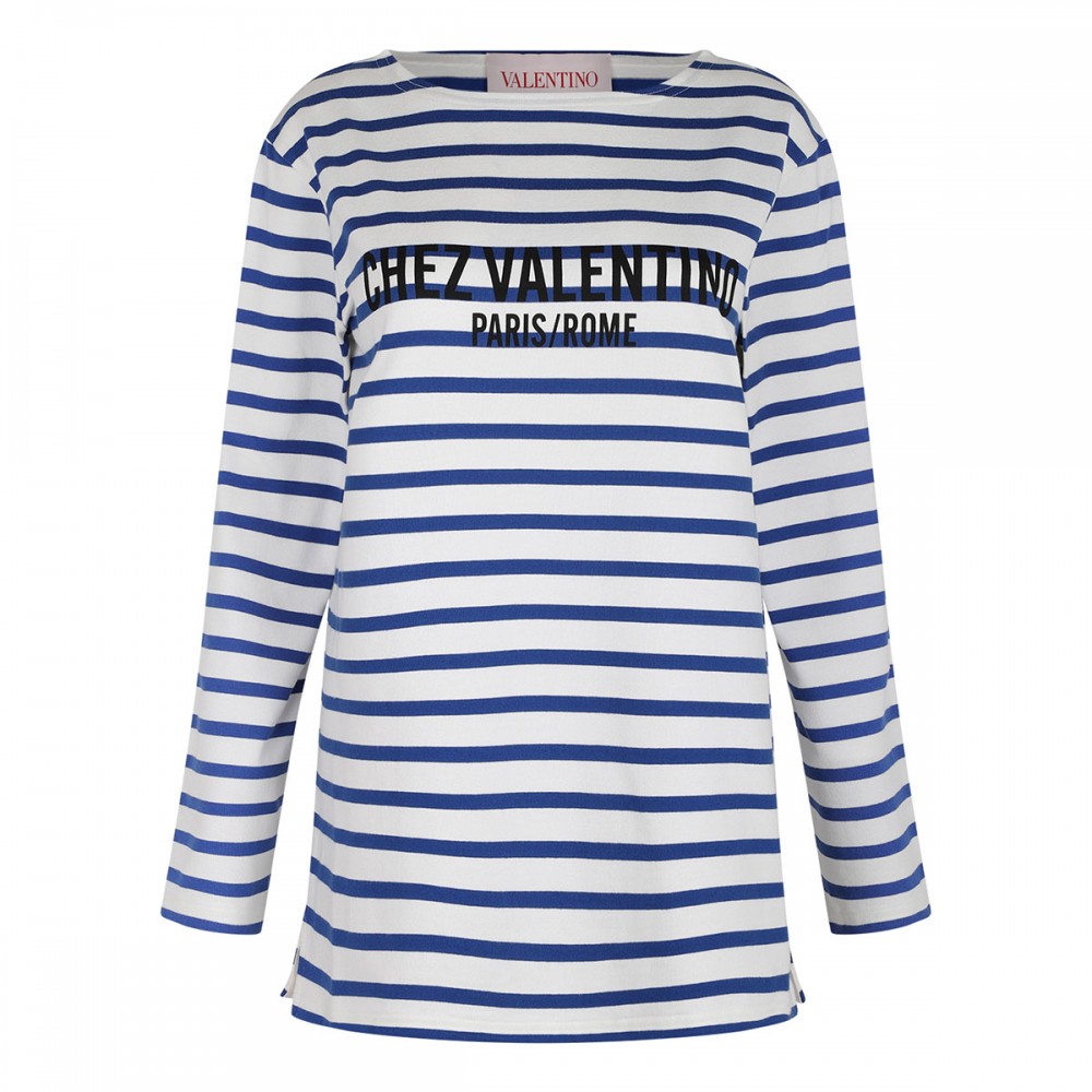 Striped cotton jersey T-shirt