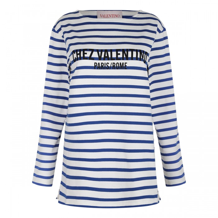 Striped cotton jersey T-shirt