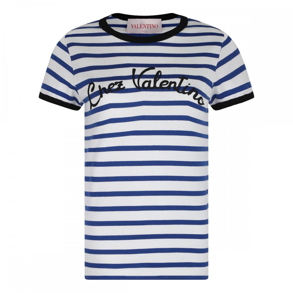 Striped cotton jersey T-shirt