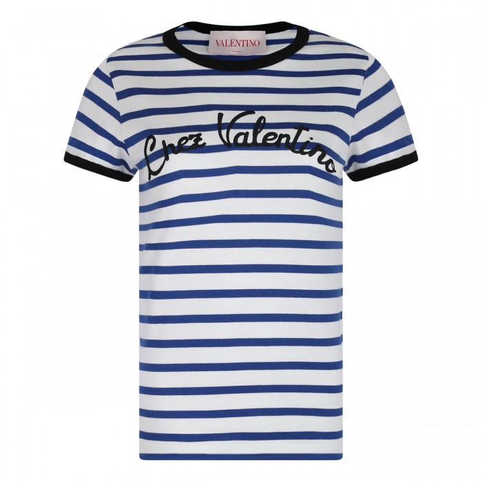 Striped cotton jersey T-shirt