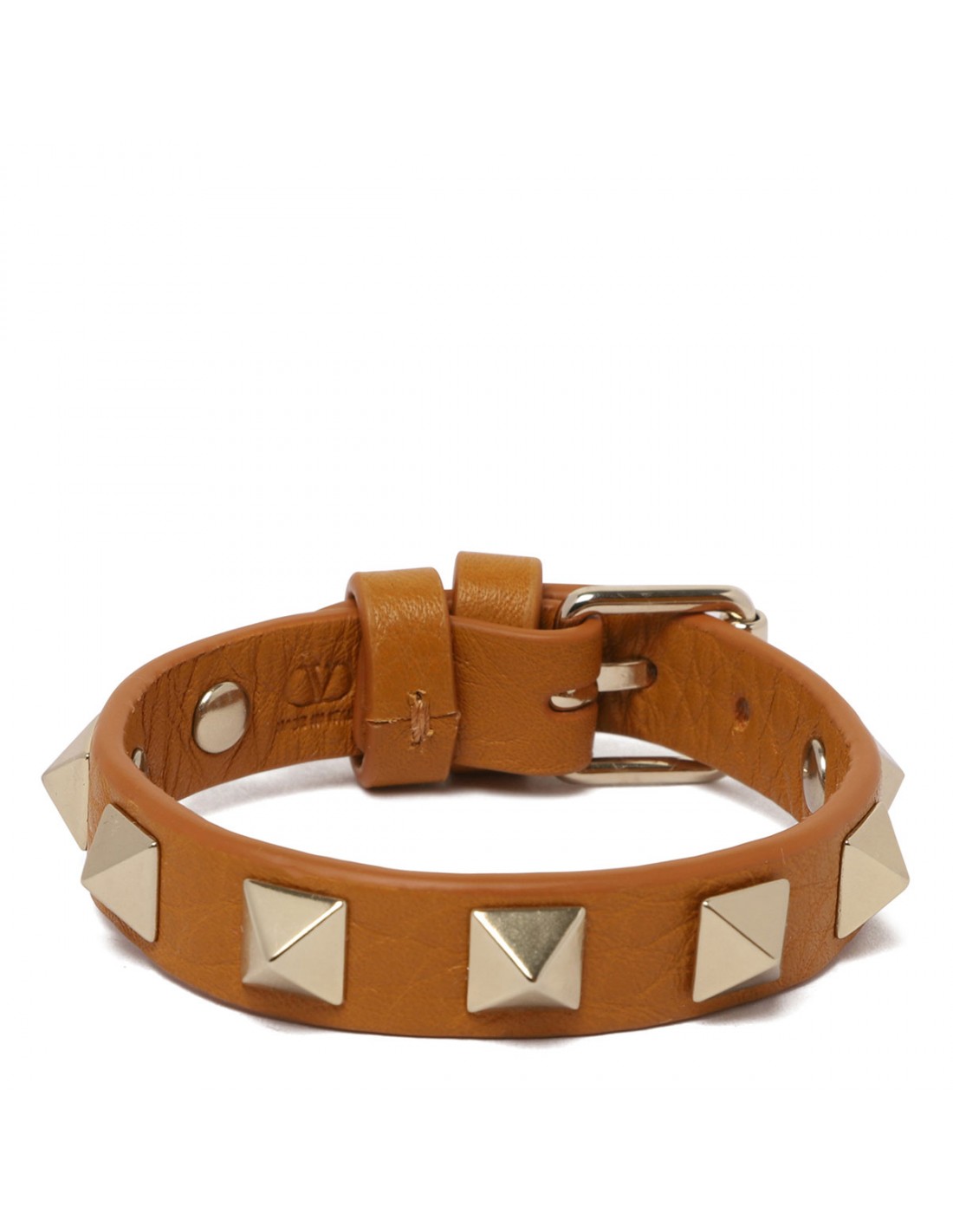 Rockstud leather bracelet