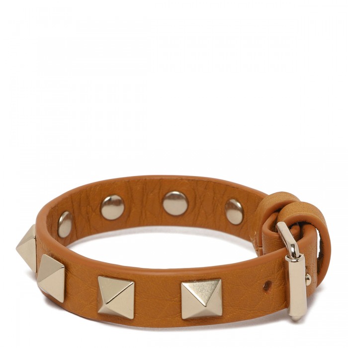 Rockstud leather bracelet