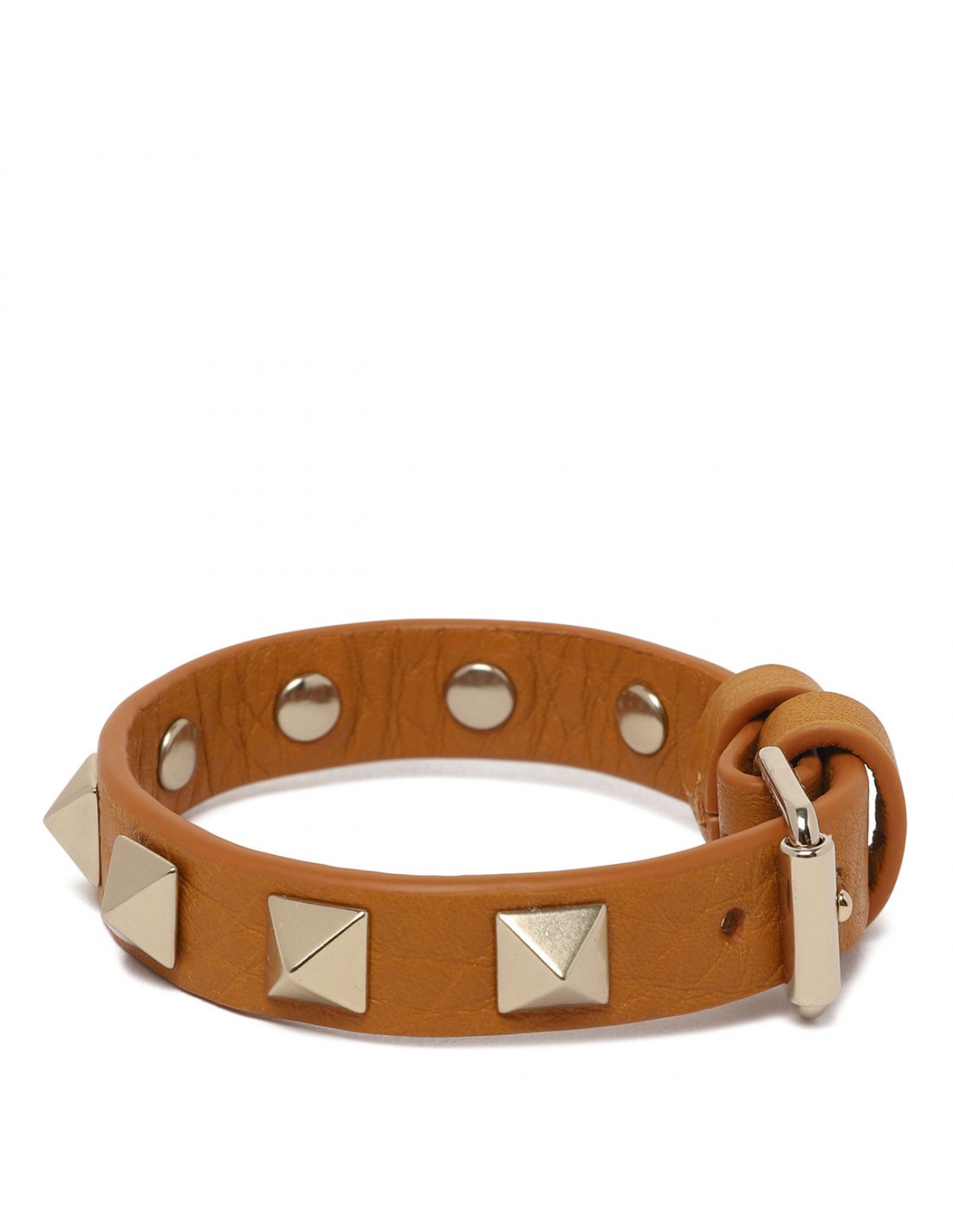 Rockstud leather bracelet