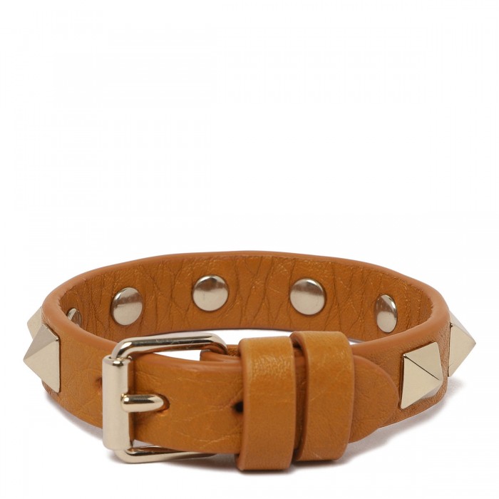 Rockstud leather bracelet