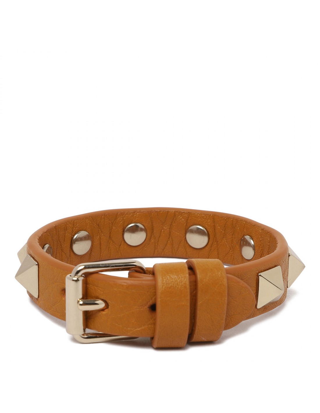 Rockstud leather bracelet