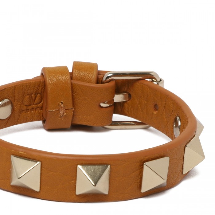 Rockstud leather bracelet