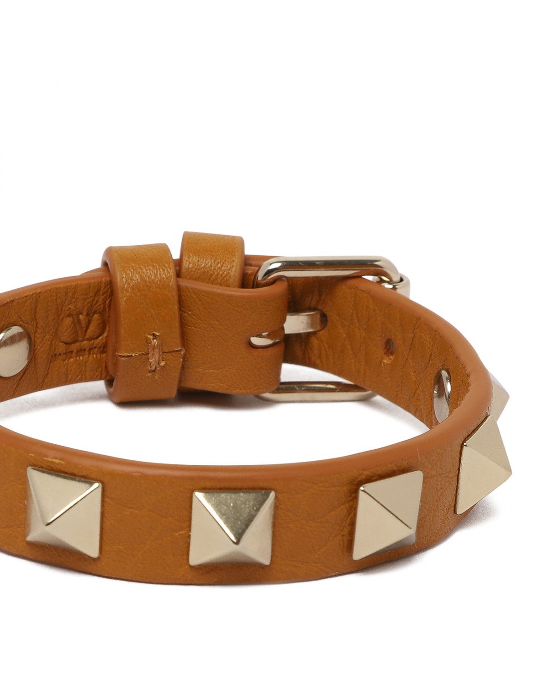 Rockstud leather bracelet