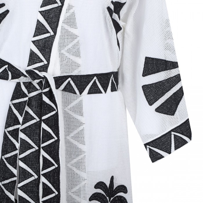 White coconut kimono dress