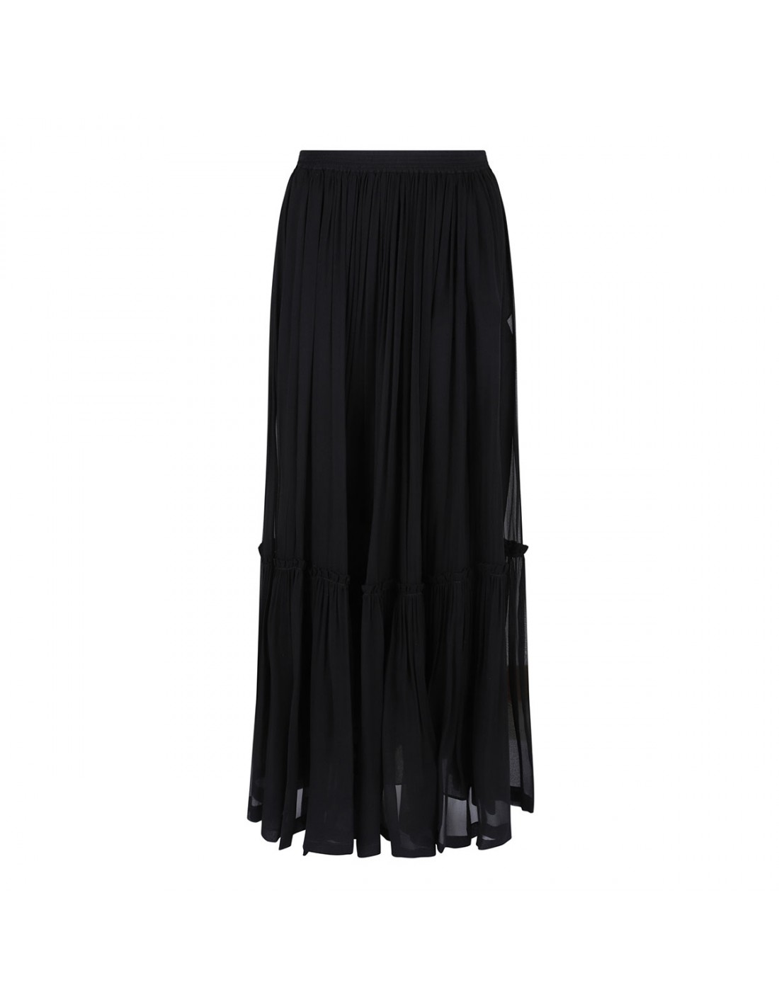 Silk crepe muslin skirt