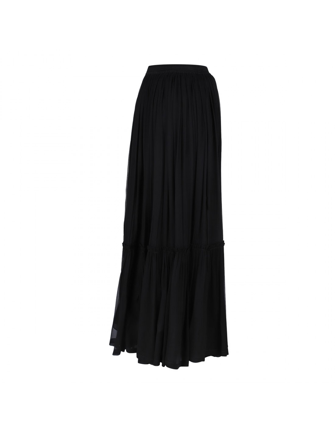 Silk crepe muslin skirt