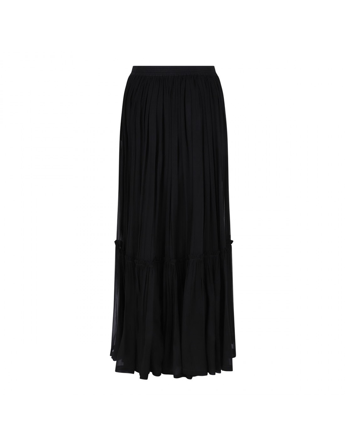 Silk crepe muslin skirt