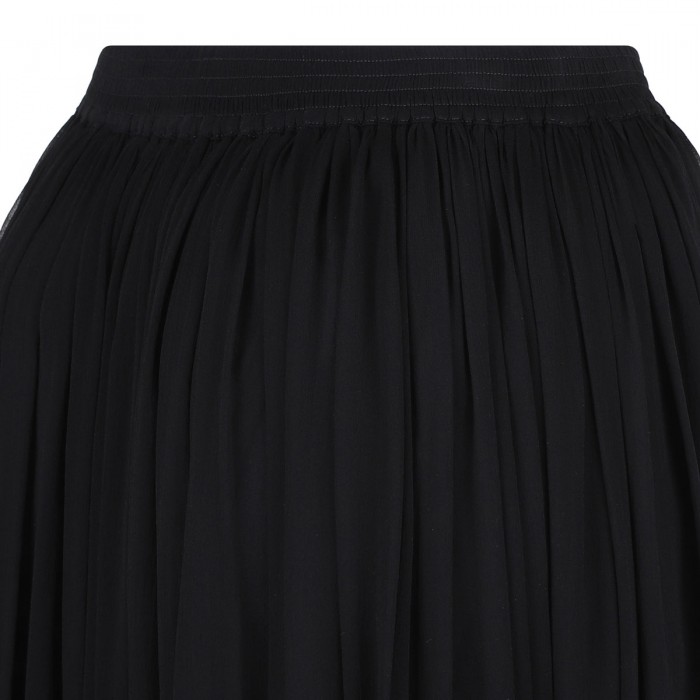 Silk crepe muslin skirt