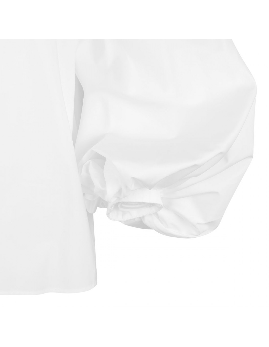 Balloon sleeves poplin shirt