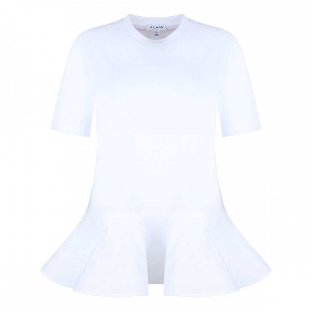 Peplum white T-Shirt