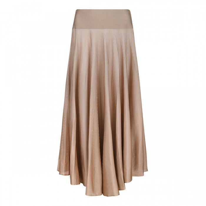 Beige maxi skirt