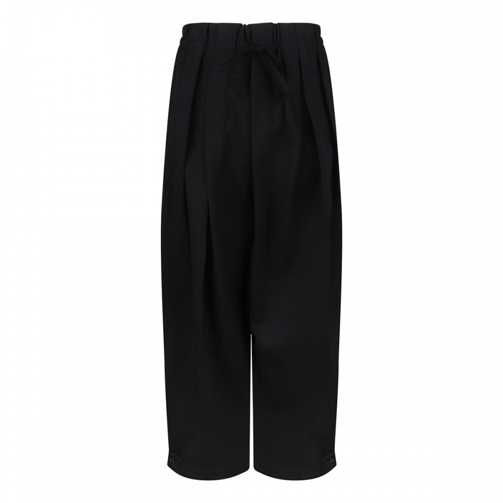 Black wool pants