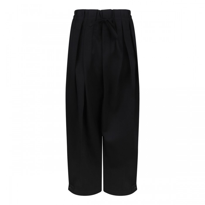 Black wool pants