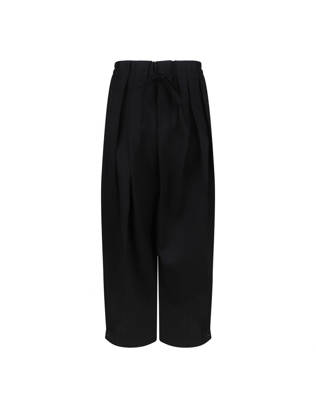 Black wool pants