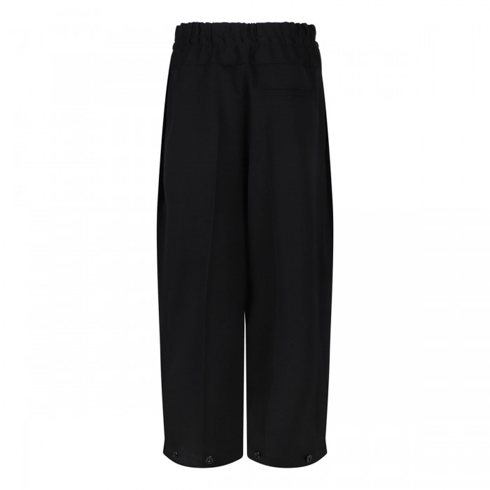 Black wool pants