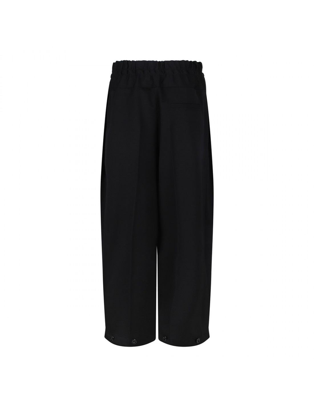 Black wool pants