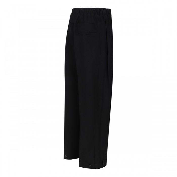 Black wool pants