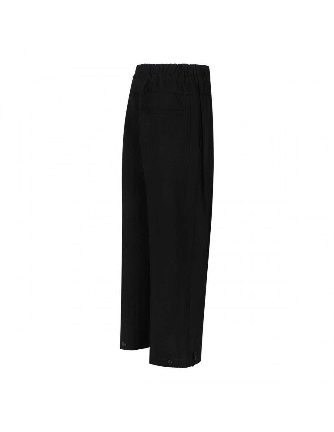 Black wool pants