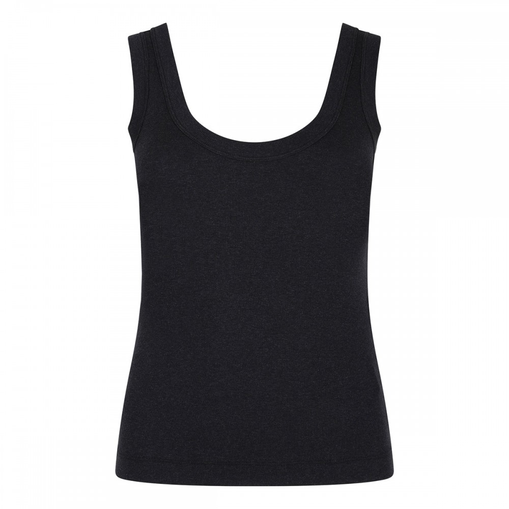 Ribbed jersey tank top