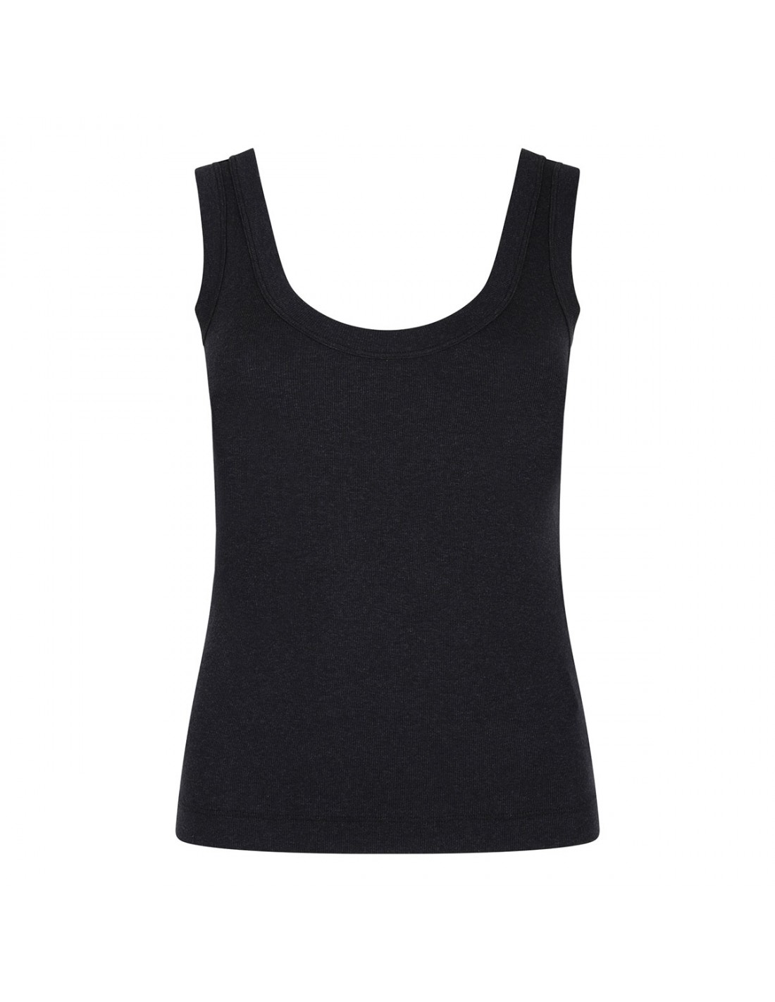 Ribbed jersey tank top