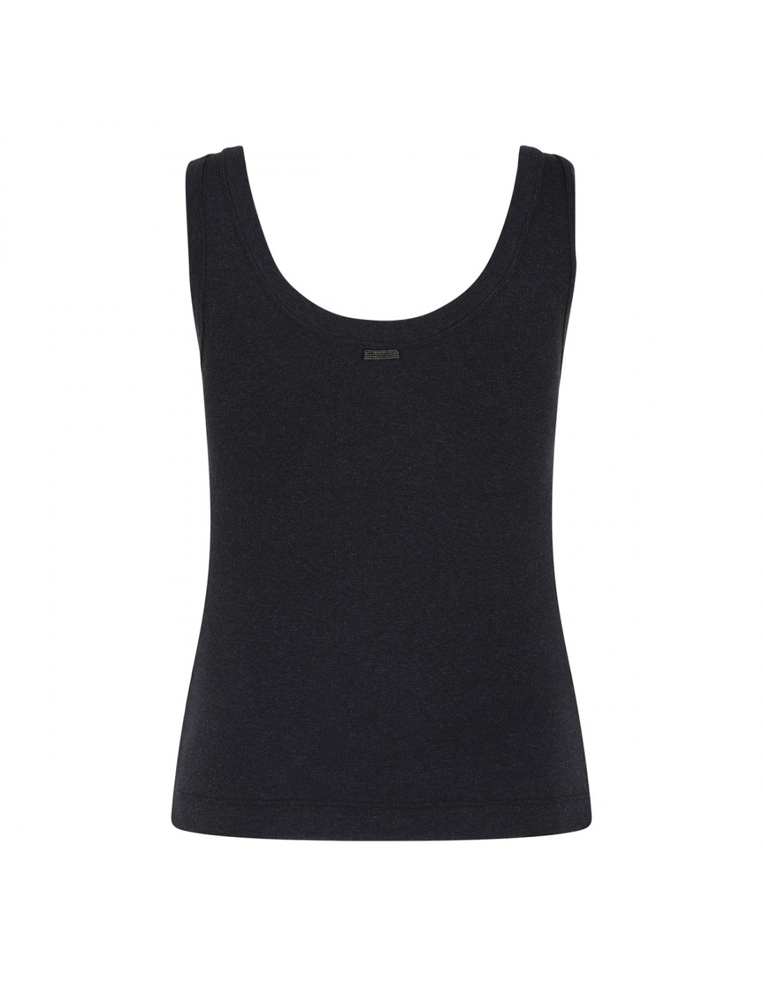 Ribbed jersey tank top