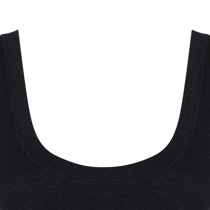 Ribbed jersey tank top