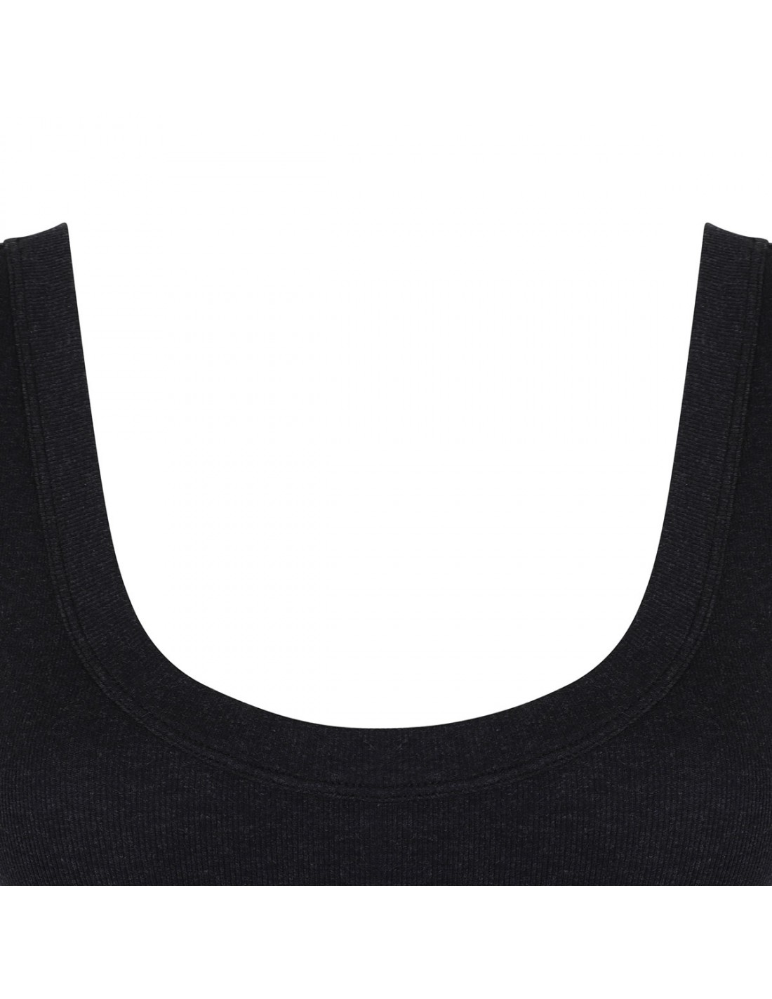 Ribbed jersey tank top