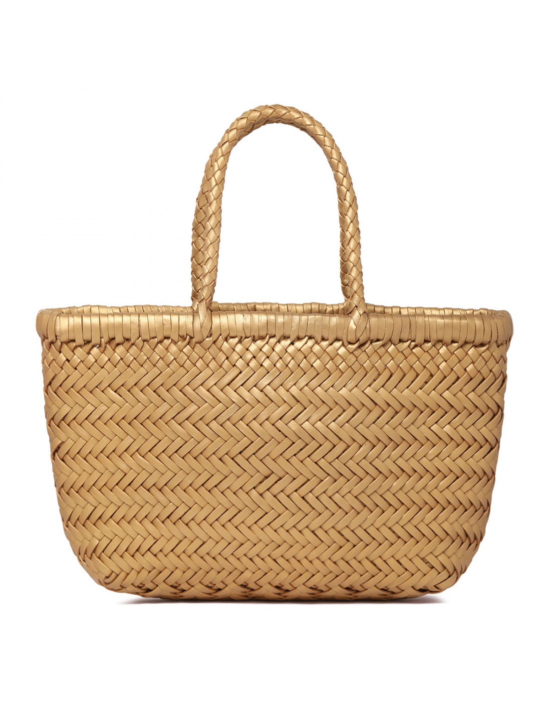 Mini flat Gora gold hue tote