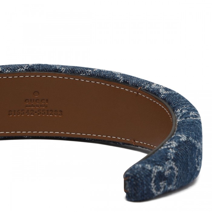 GG denim hairband