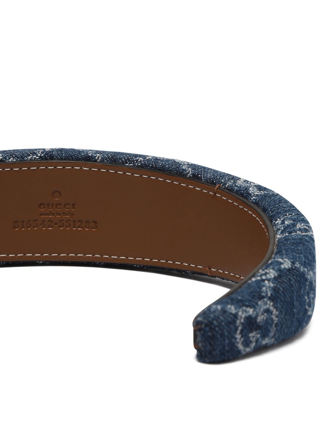 GG denim hairband