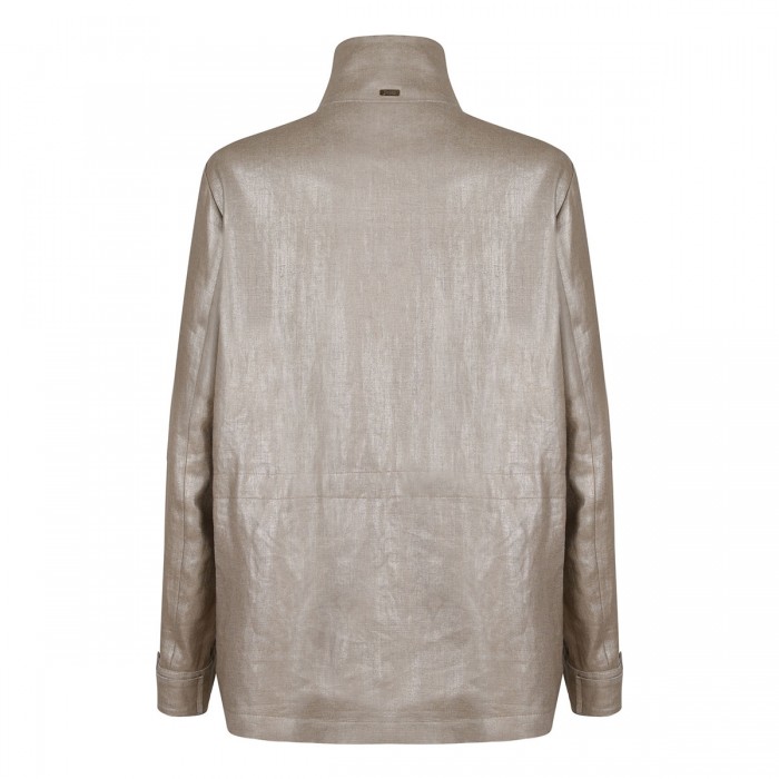 Iridescent linen jacket