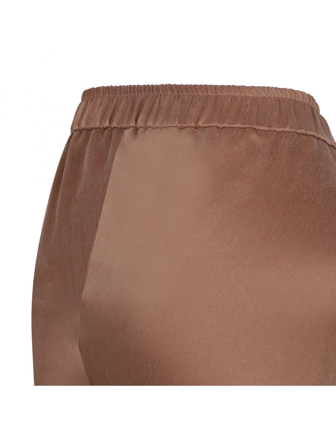 Red clay hue silk pants