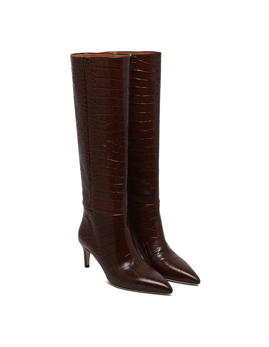 Stiletto leather boots