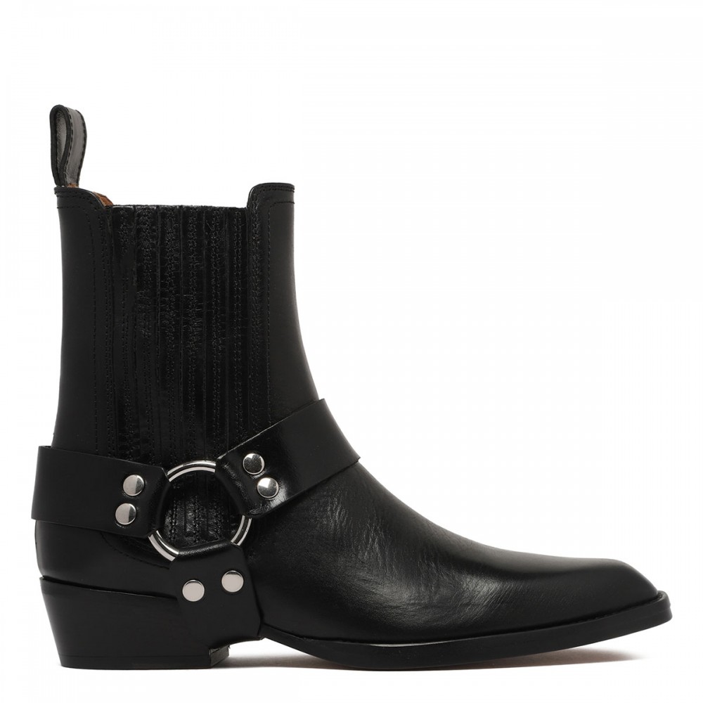 Helena black booties