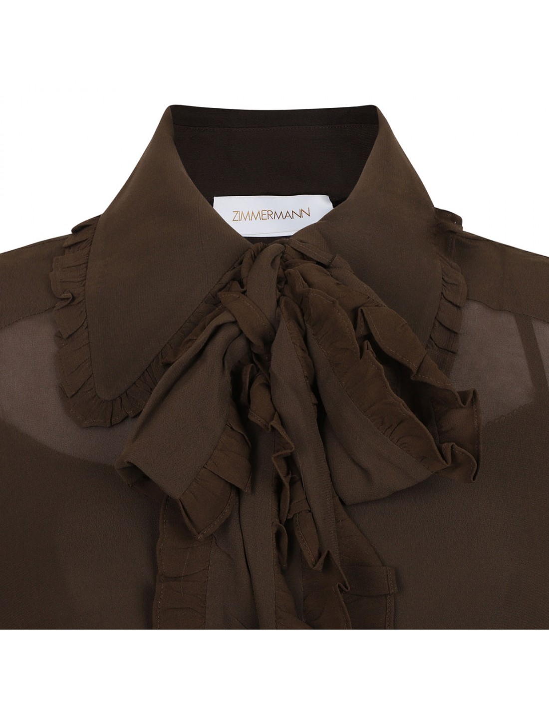 Georgette bow shirt