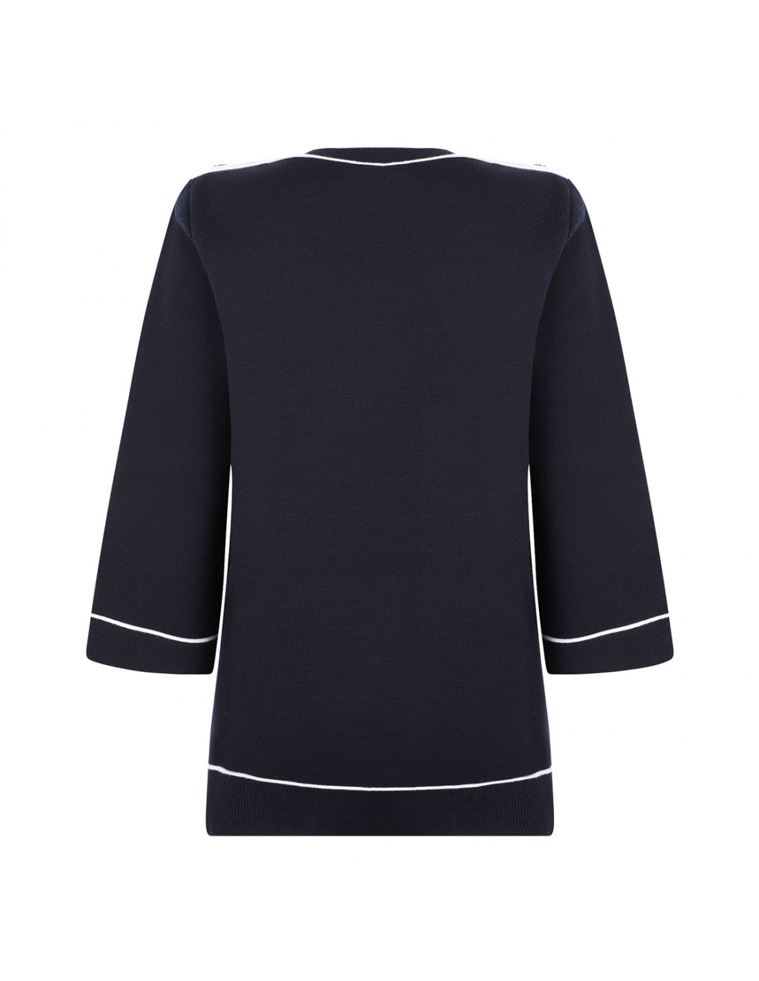 Navy blue wool top