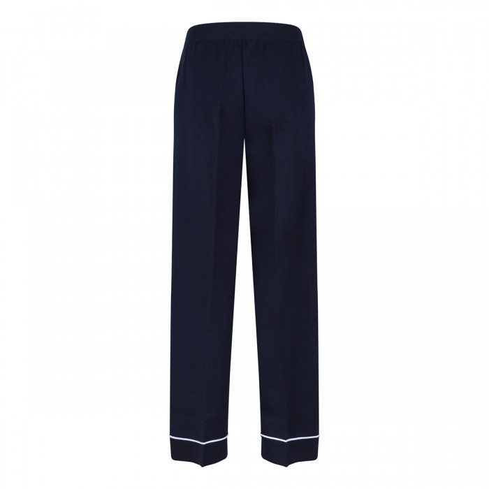 Navy blue wool pants