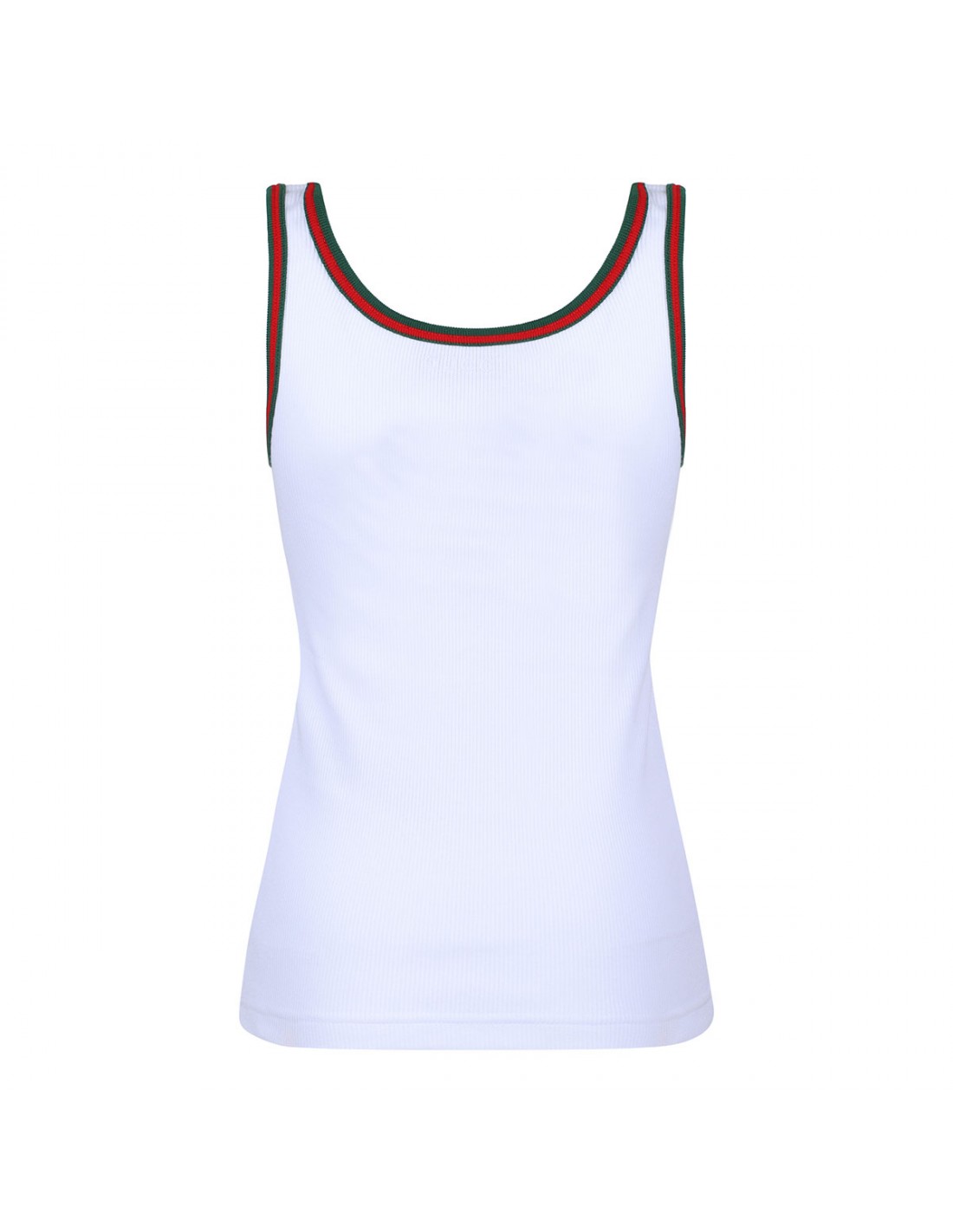 Ribbed cotton tank top