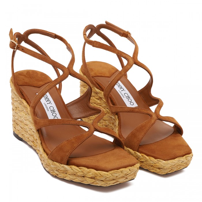 Ayla 85 suede wedge sandals