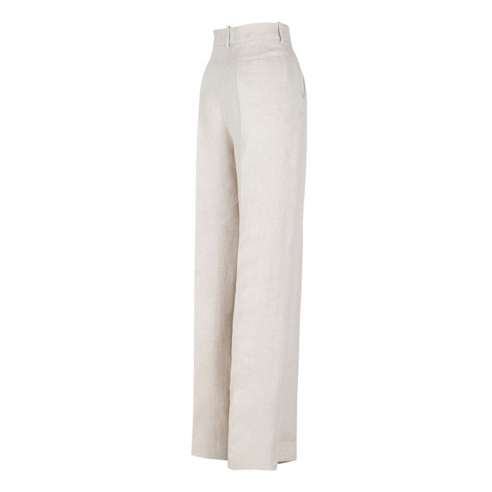 Beige linen pants