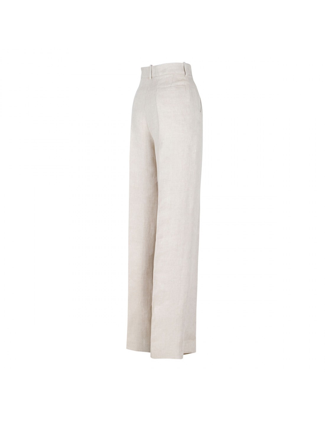 Beige linen pants